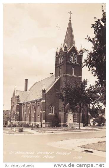 Nebraska Fairbury St Michaels Catholic Church Real Photo RPPC - Other & Unclassified