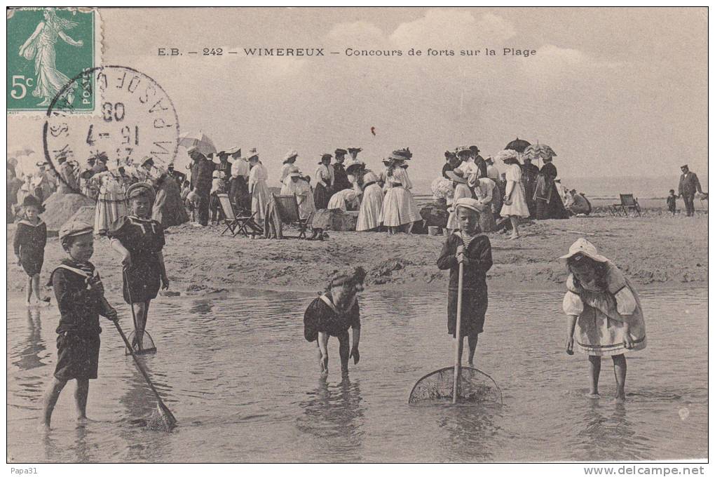 62 -  WIMEREUX - Concour De Forts Sur La Plage - Beuvry