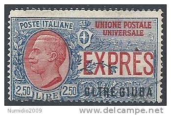 1926 OLTRE GIUBA USATO ESPRESSO 2,50 LIRE - RR11387 - Oltre Giuba