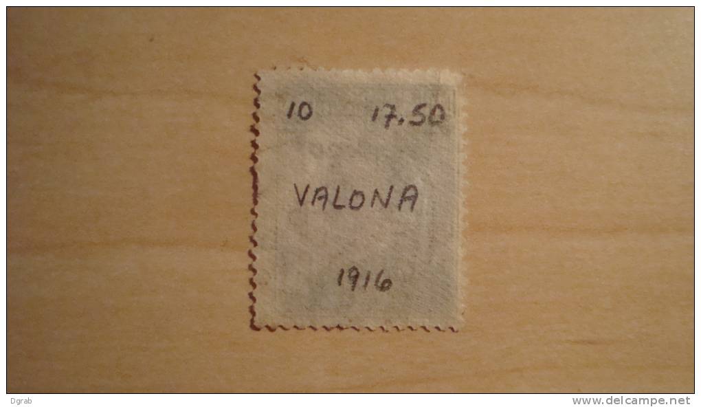Italian Offices Abroad - Valona  1916  Scott #10  Used - Andere & Zonder Classificatie