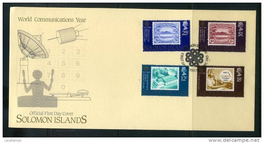 Solomon Islands 1983 World Communication Year FDC - Solomon Islands (1978-...)