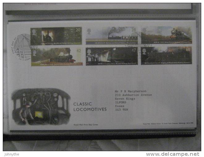 Great Britain 2004 Classic Locomotives Fdc - 2001-2010 Dezimalausgaben