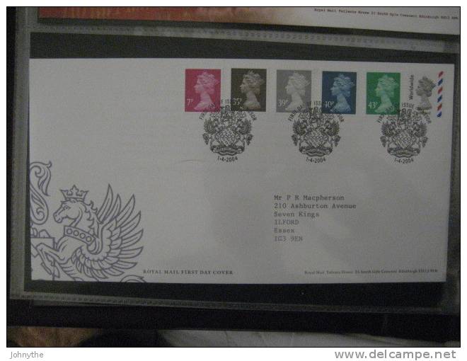 Great Britain 2004 Definitives Fdc - 2001-2010. Decimale Uitgaven