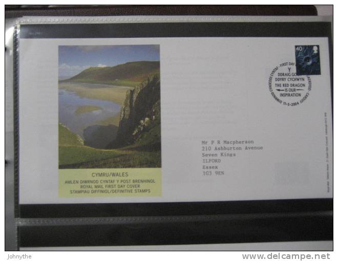 Great Britain 2004 Regional Definitives Cymru/Wales Fdc - 2001-2010 Em. Décimales