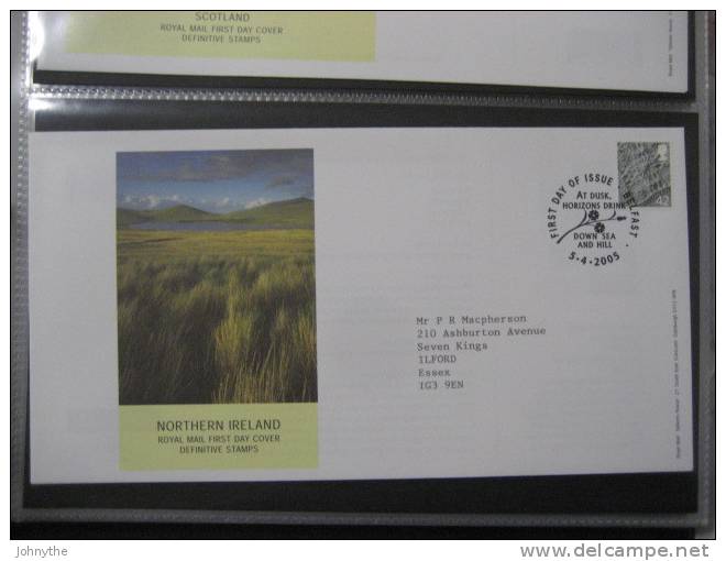 Great Britain 2005 Regional Definitives Northern Ireland Fdc - 2001-2010 Em. Décimales