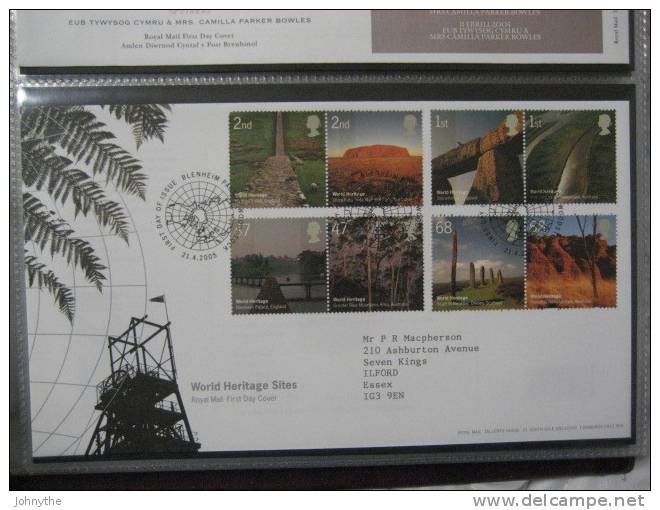 Great Britain 2005 World Heritage Sites Fdc - 2001-2010 Decimal Issues