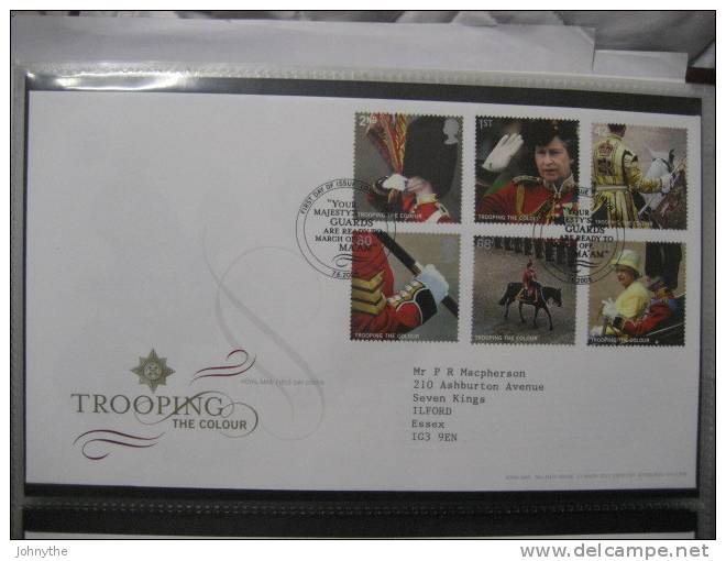 Great Britain 2005 Trooping The Colour Fdc - 2001-2010 Decimal Issues