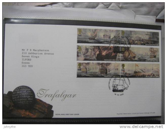 Great Britain 2005 Trafalgar  Fdc - 2001-2010 Em. Décimales