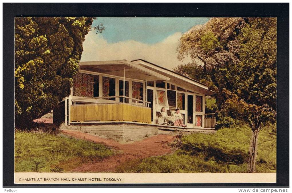 RB 931 - Coloured Postcard - Chalets At Barton Hall Chalet Hotel - Torquay Devon - Torquay