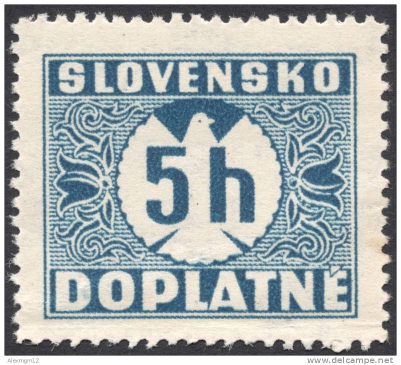 Slovakia, 5 H. 1941, Sc # J13, Mi # 13, MNH - Unused Stamps