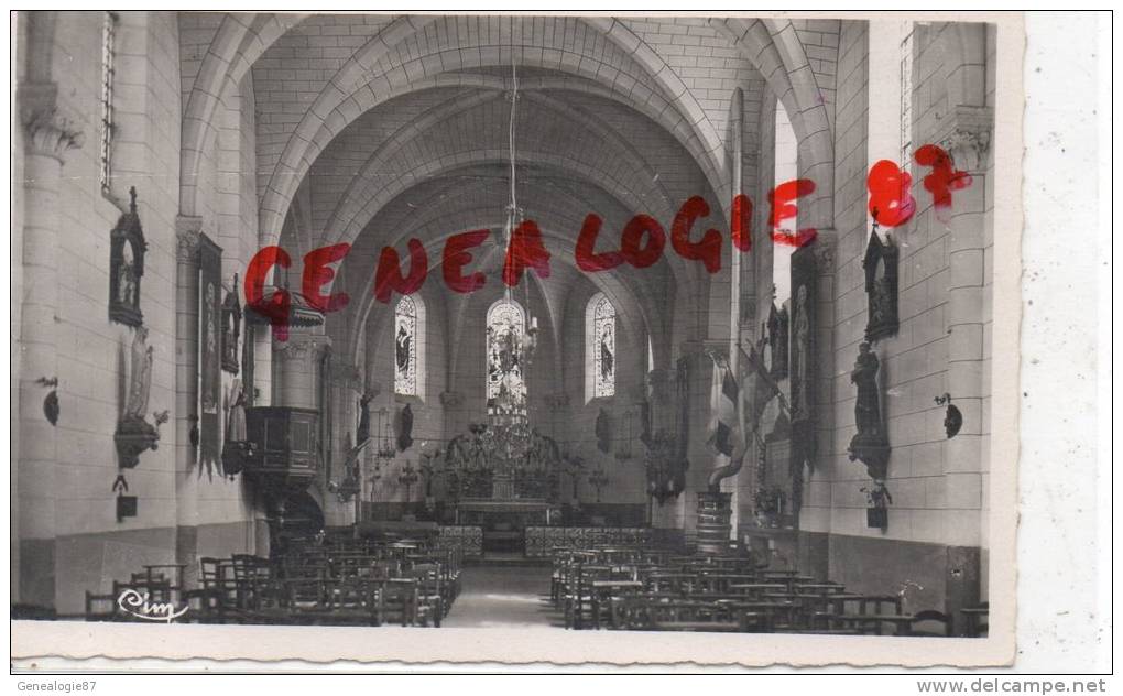 87 - ORADOUR SUR VAYRES - INTERIEUR DE L' EGLISE - EDITEUR COMBIER MACON - Oradour Sur Vayres