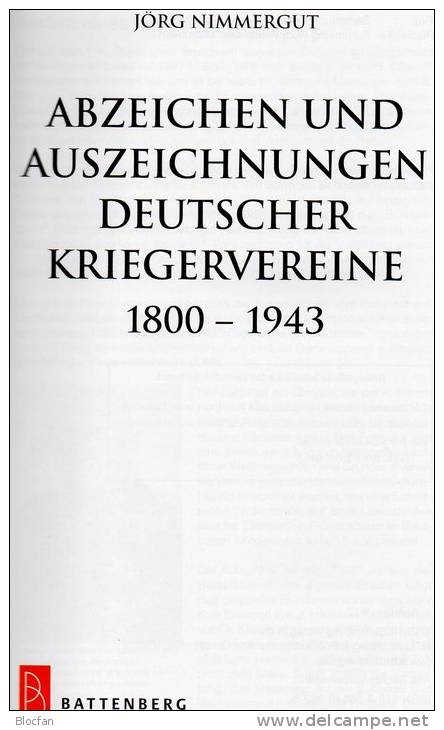 Abzeichen Kriegervereine In Deutschland Katalog 2013 Neu 50€ Nachschlagwerk Auszeichnungen Bis 1943 Catalogue Of Germany - Livres & Catalogues