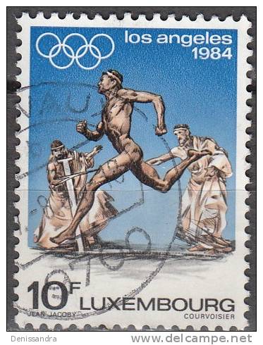 Luxembourg 1984 Michel 1104 O Cote (2008) 0.50 Euro Jeux Olympiques Los Angeles Cachet Rond - Gebruikt