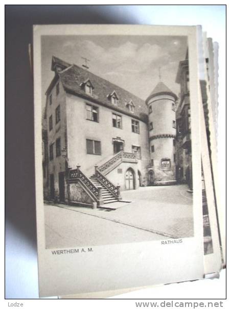 Duitsland Deutschland Allemagne Germany BW Wertheim Rathaus - Wertheim