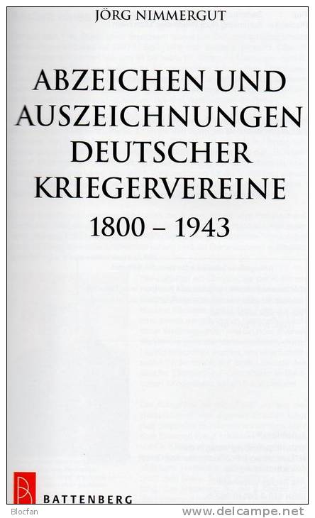 Abzeichen Kriegervereine In Deutschland Katalog 2013 New 50€ Nachschlagwerk Auszeichnungen Bis 1943 Catalogue Of Germany - Original Editions