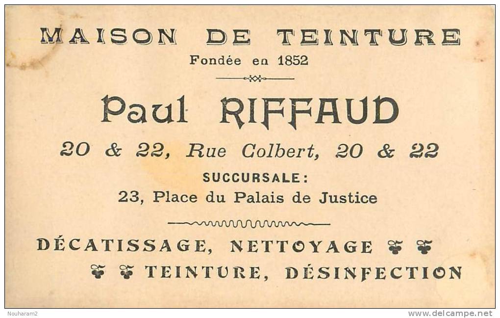 Chromos Réf. B182. Maison De Teinture Paul Riffaud - Sur La Plage, La Promenade - Ane - Autres & Non Classés