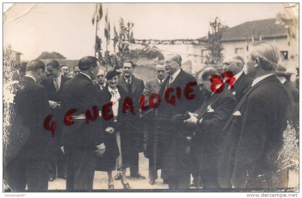 87 - PANAZOL - VISITE DE LEON BLUM A M. GUYOT  MAIRE DE PANAZOL-   CARTE PHOTO - Panazol