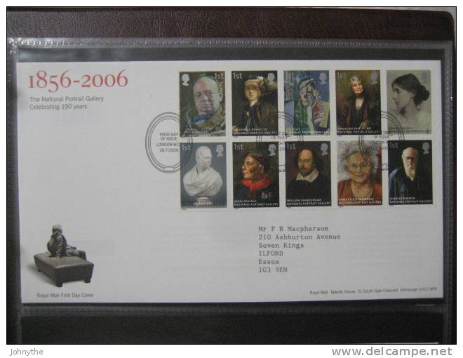 Great Britain 2006 National Gallery  Fdc - 2001-2010 Em. Décimales