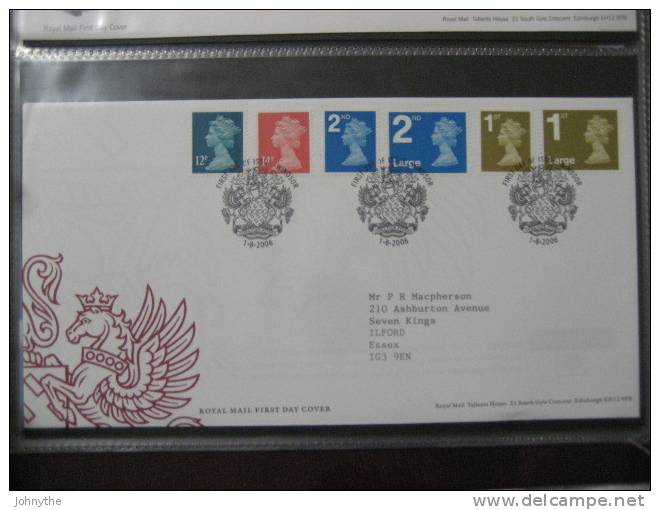 Great Britain 2006 Definitives Fdc - 2001-2010 Decimal Issues