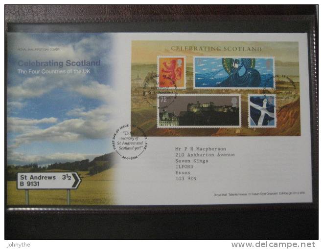 Great Britain 2006 Celebrating Scotland Fdc - 2001-2010 Decimal Issues