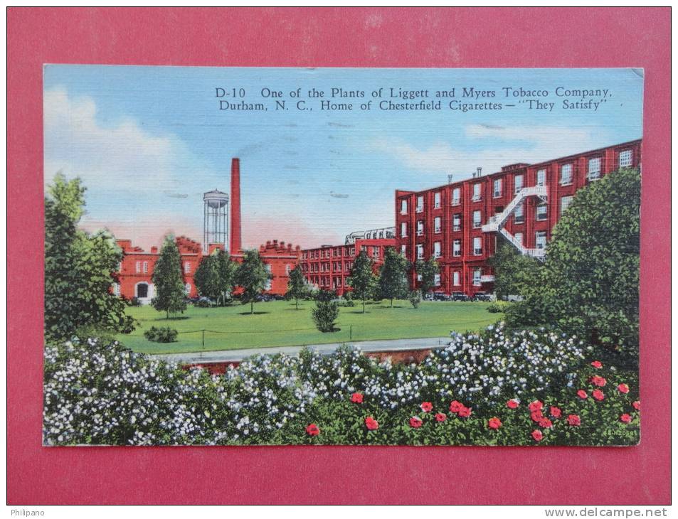 - North Carolina > Durham  Liggett & Myers Tobacco Co 1944 Military Cancel  Linen ----ref 900 - Durham