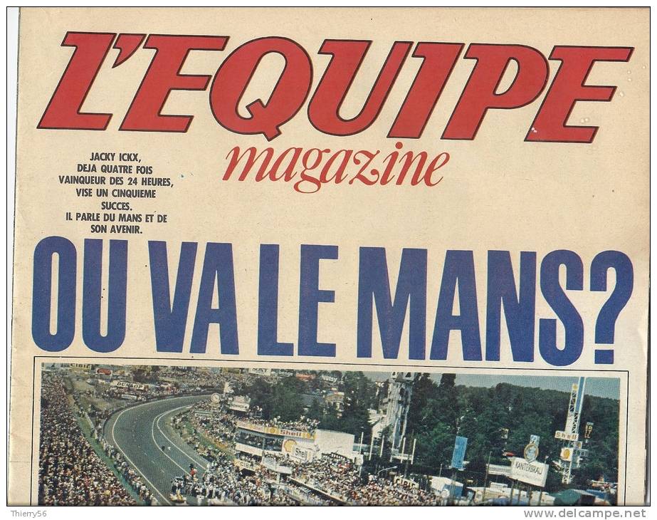 Equipe Magazine 24h Du Mans Course Voiture  Ickx  Hinault - 1980 - Automobile - F1