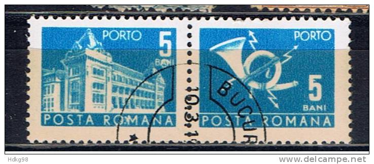 RO+ Rumänien 1957 Mi 108 Portomarken - Strafport