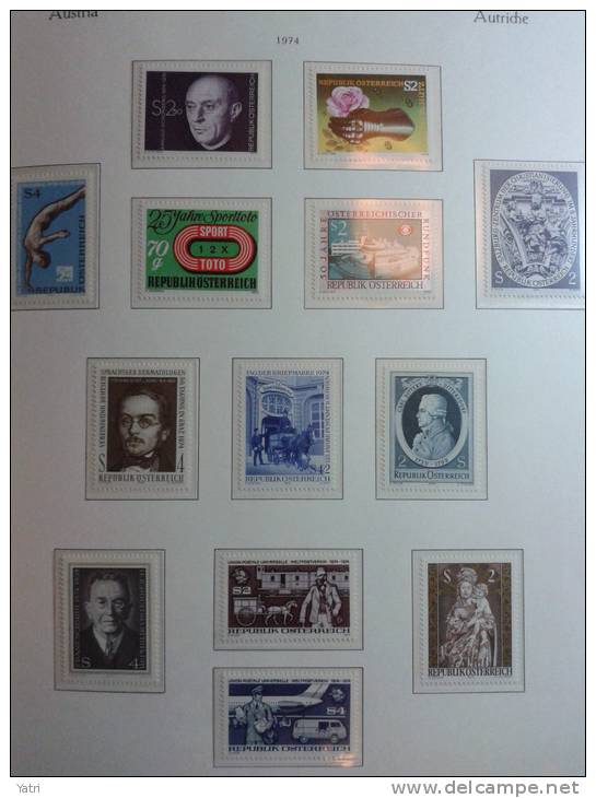 Austria 1974 Annata Completa / Complete Year Set **/MNH VF - Años Completos