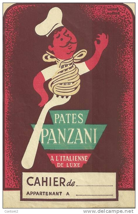 PUBLICITE PROTEGE CAHIER  PUBLICITAIRE  PATES PANZANI ILLUSTRATEUR MORVAN - Food