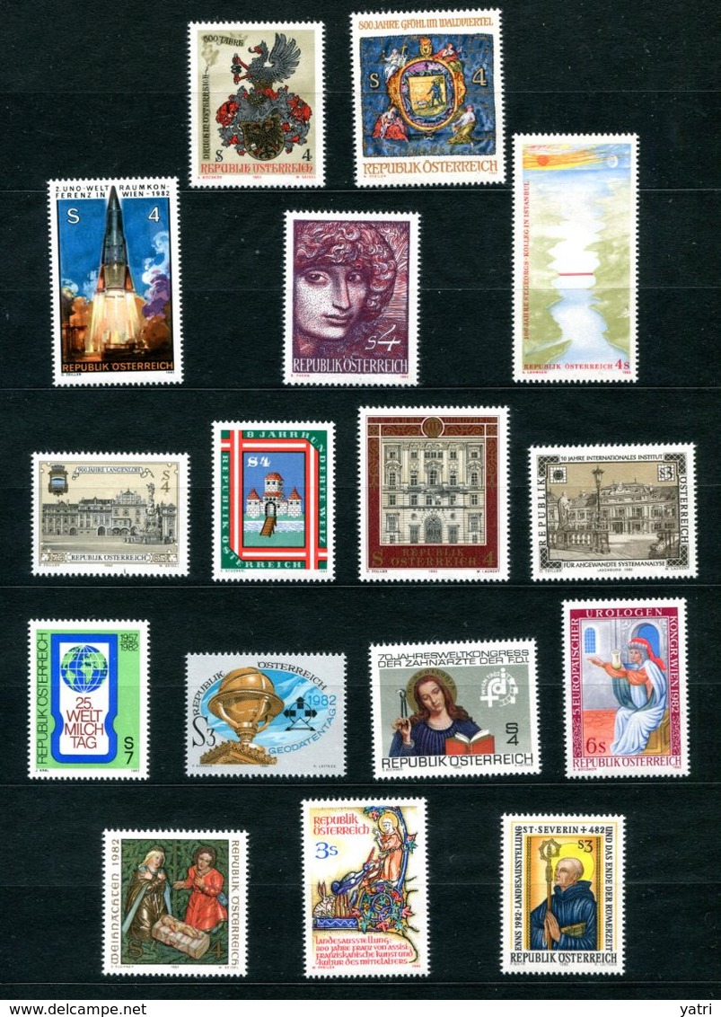 Austria 1982 Annata Completa / Complete Year Set **/MNH VF - Años Completos