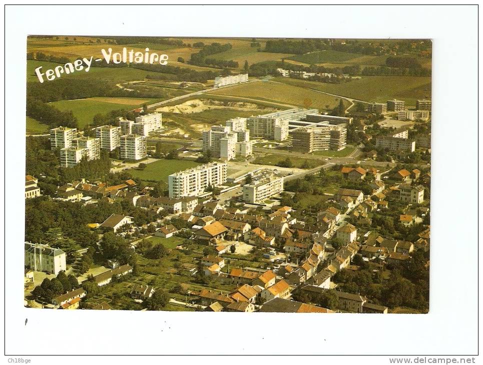 CSM : 01 - Ain : Ferney Volaire : Vue Aérienne : Immeubles, Maisons , Campagne Environnante ... - Ferney-Voltaire