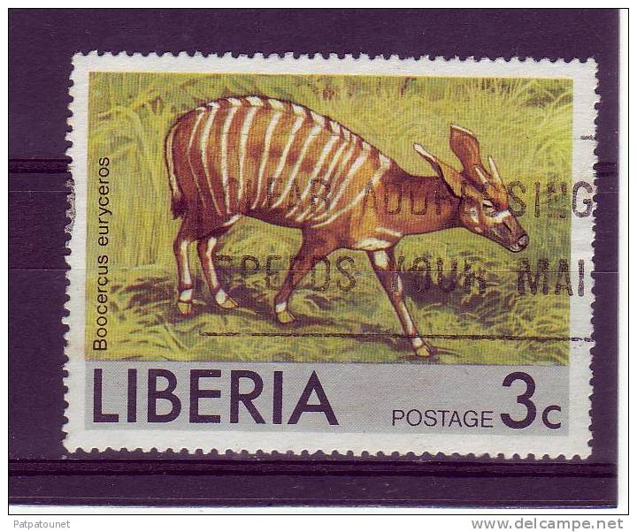 Libéria YV 719 O 1076 Antilope - Animalez De Caza