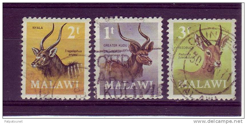 Malawi YV 147/9 O 1971 Antilope - Animalez De Caza