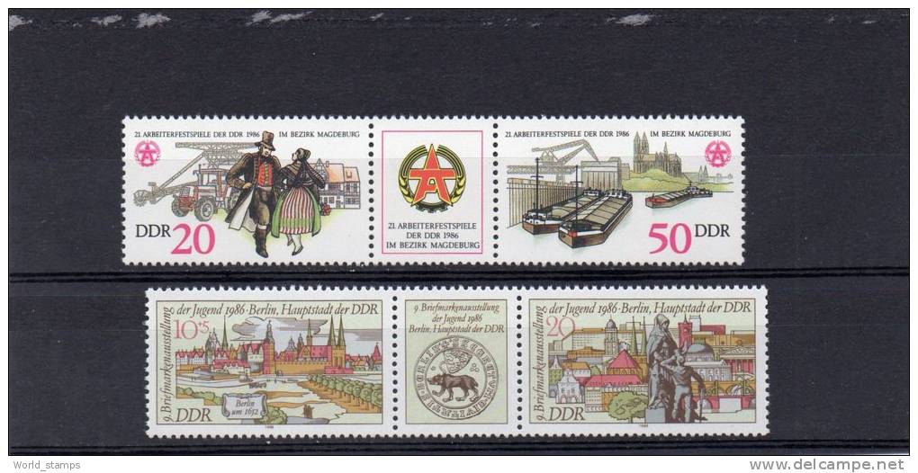 DDR 1986 ** - Unused Stamps