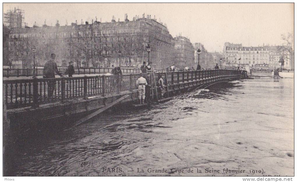 PARIS/75/VIIe/Inondations La Grande Crue De La Seine (janvier 1910) Sapeurs Du Génie...../Réf:C1153 - Überschwemmung 1910