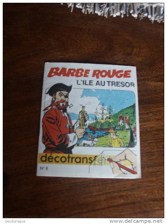 BARBE ROUGE DECO TRANSFERT L ILE AU TRESOR - Barbe-Rouge