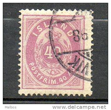 ISLAND  1882  (o)  Y&T N° 15(A) Perf 14x13,5 - Usati