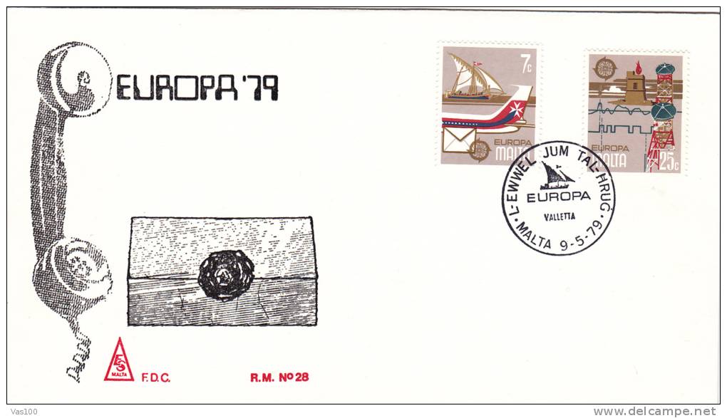 EUROPA,CEPT,LOT COVERS FDC,1972,1973,1974,1975,1976,1977,1978,1979,1980,MALTA. - Collections