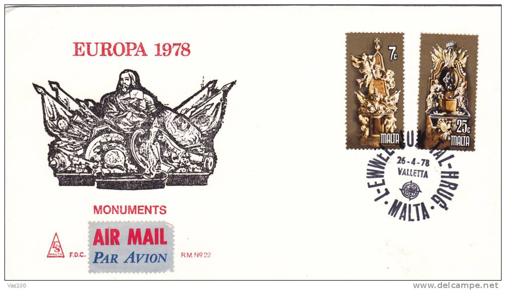 EUROPA,CEPT,LOT COVERS FDC,1972,1973,1974,1975,1976,1977,1978,1979,1980,MALTA. - Collections