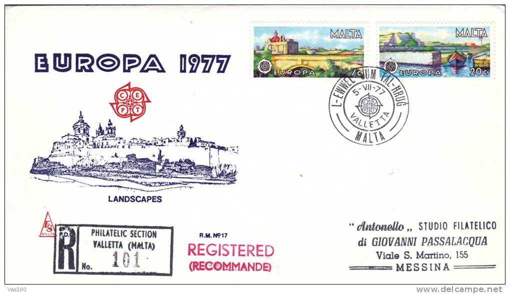 EUROPA,CEPT,LOT COVERS FDC,1972,1973,1974,1975,1976,1977,1978,1979,1980,MALTA. - Collections