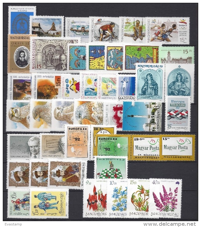 HUNGARY- 1992.Complete Year Set With Blocks MNH! 68EUR - Full Years