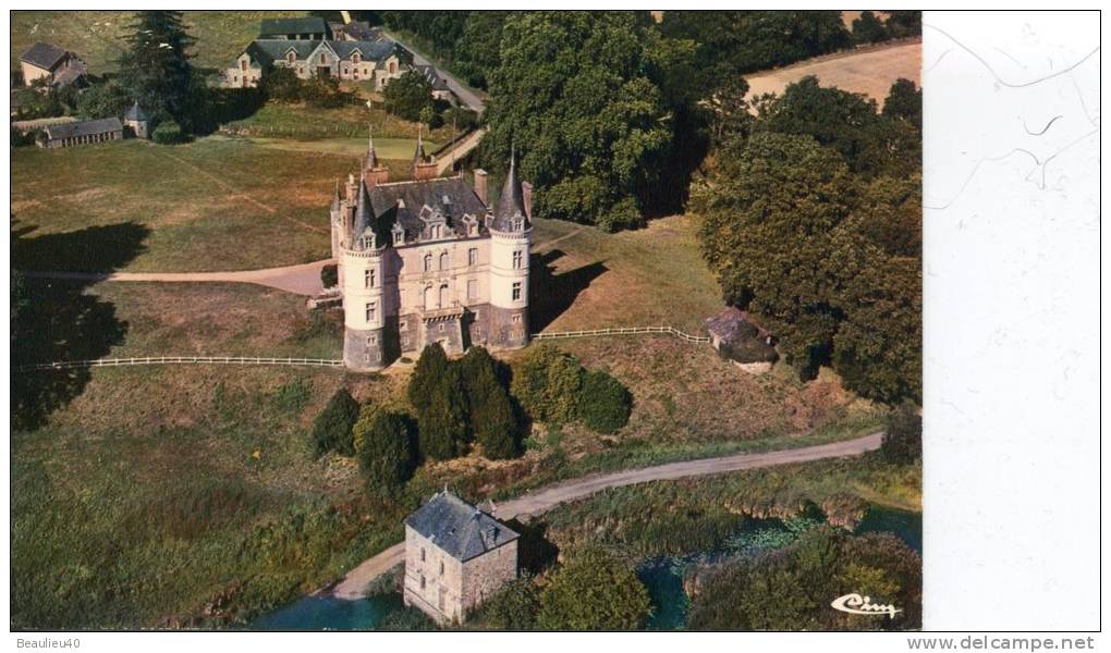 GUÉMENÉ-PENFAO - VUE AERIENNE - MOULIN DU THENOU ET CHATEAU NDE JUZET - Guémené-Penfao