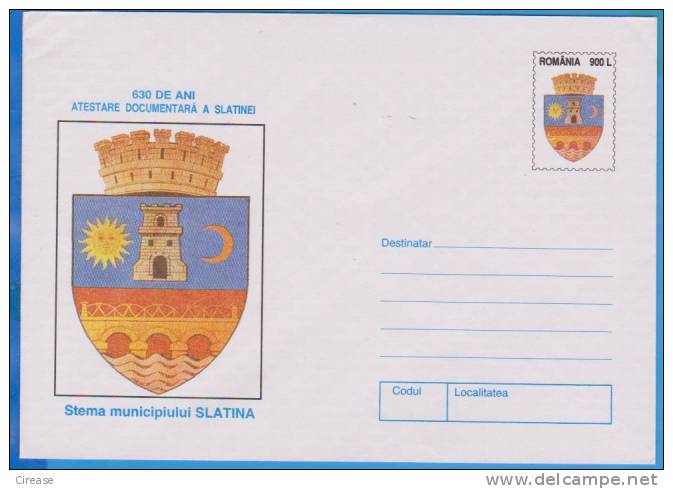 Astronomy, Sun, Moon, Coat ROMANIA Postal Stationery Cover - Astrologie