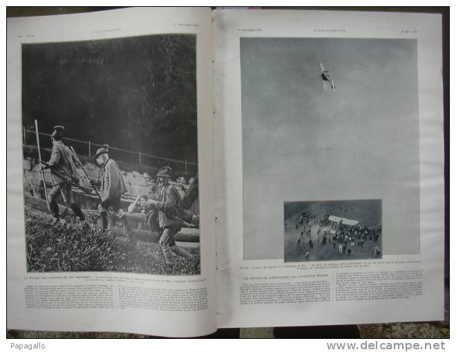 L’ILLUSTRATION 3683 ROLAND GARROS/ PEGOUD/ TOULOUSE/ BORDEAUX  27 Septembre 1913 - L'Illustration