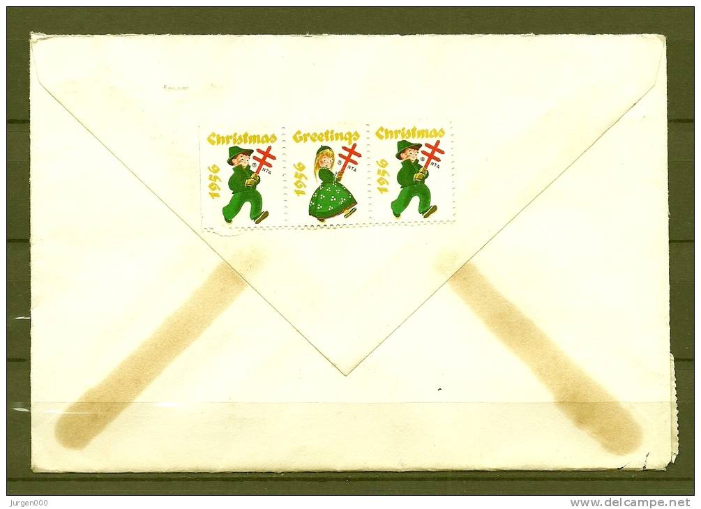 Brief Van Manchester Naar St Niklaas (Belgium)  06/12/1956  (GA5870) - Autres - Amérique