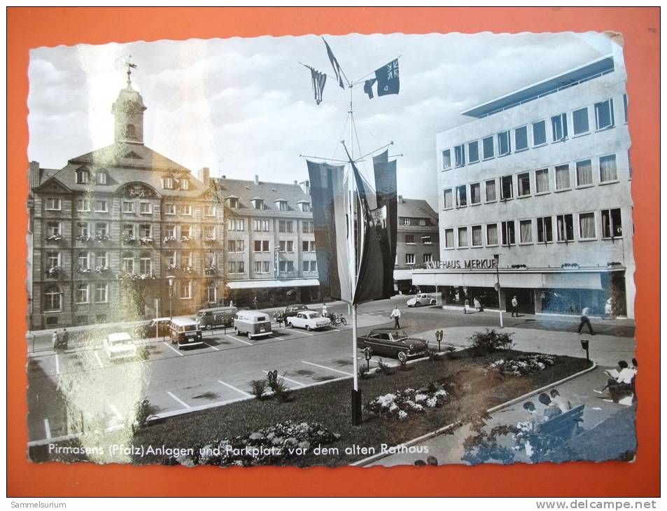 (2/6/61) AK "Pirmasens/Pfalz" Anlagen Und Parkplatz Vor Dem Alten Rathaus Um 1955 - Pirmasens