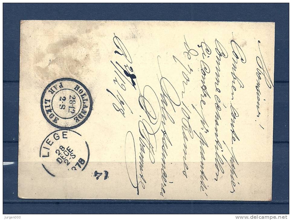 Briefkaart Van Roermond Naar Liege  28/12/1878 (GA6066) - Postal Stationery