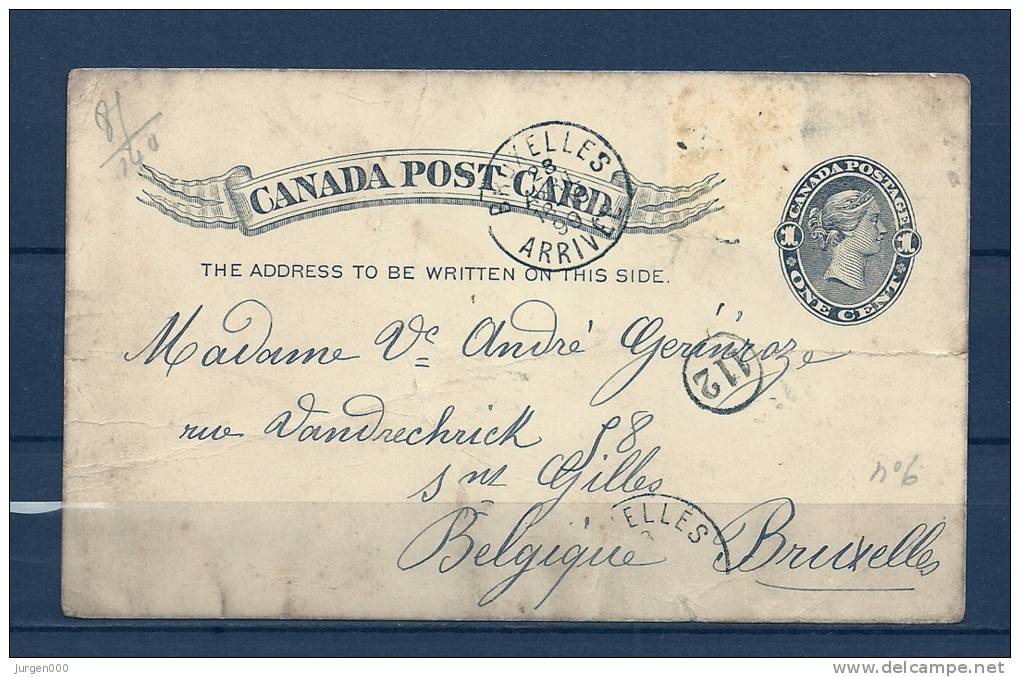 Briefkaart Naar Bruxelles (Belgique)  28/04/1899 (GA6190) - 1860-1899 Règne De Victoria