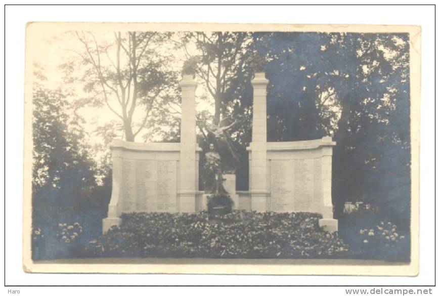 FOREST - VORST ( Bruxelles) Photo Carte - Monument Aux Combattants - Guerre 14/18 - Armée Belge (Y250)o3 - Forest - Vorst