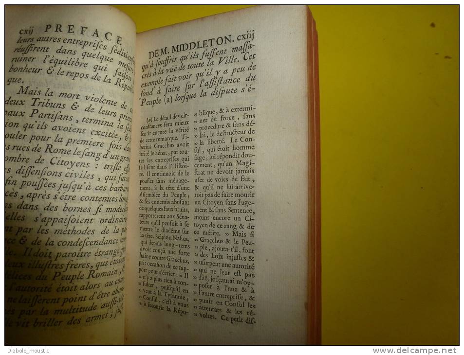 1743  HISTOIRE De CICERON Tirée De Ses écrits Et Des Monuments De Son Siècle Avec Preuves Et éclaicissements - 1701-1800